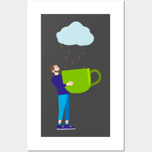 I Hope It Rains Coffee. Ojalá Que Llueva Café Posters and Art